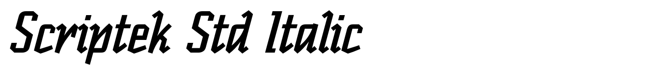 Scriptek Std Italic